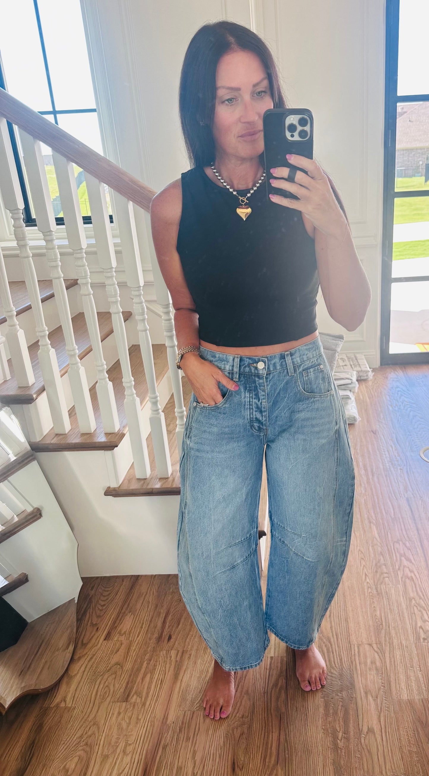 The Beau Barrel Jeans
