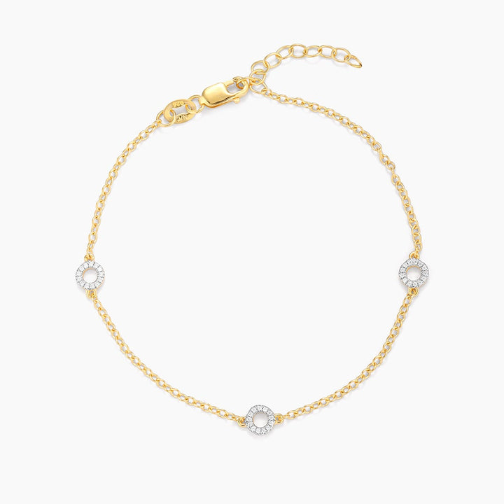 ES Circle Station Chain Bracelet