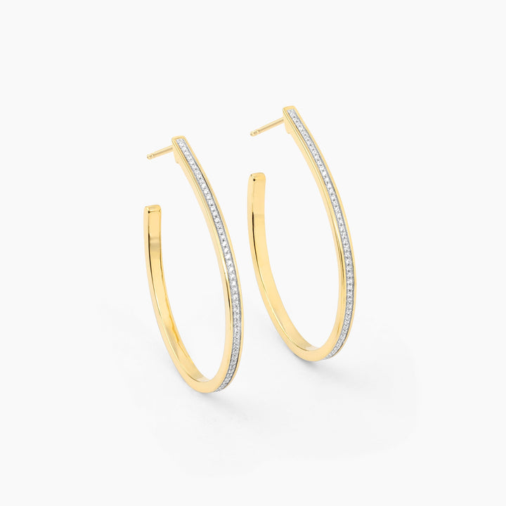 ES Rain Drop Hoop Earrings