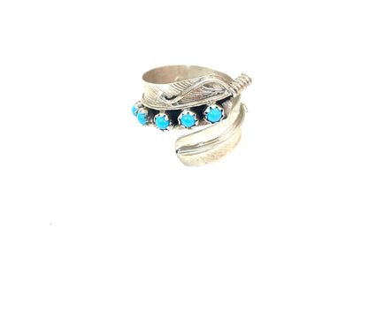 Chester Charley Sterling Kingman Turquoise Ring (AA)