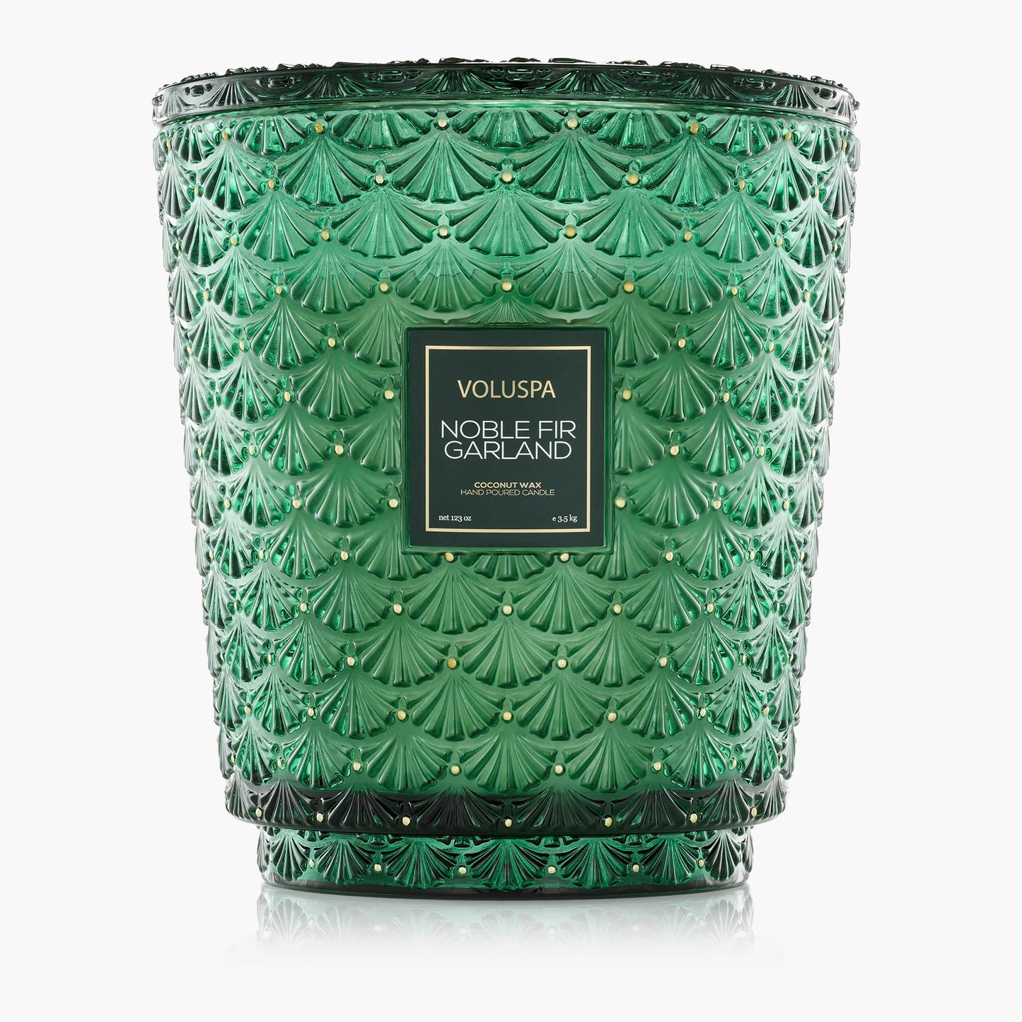 Noble Fir Garland Candles
