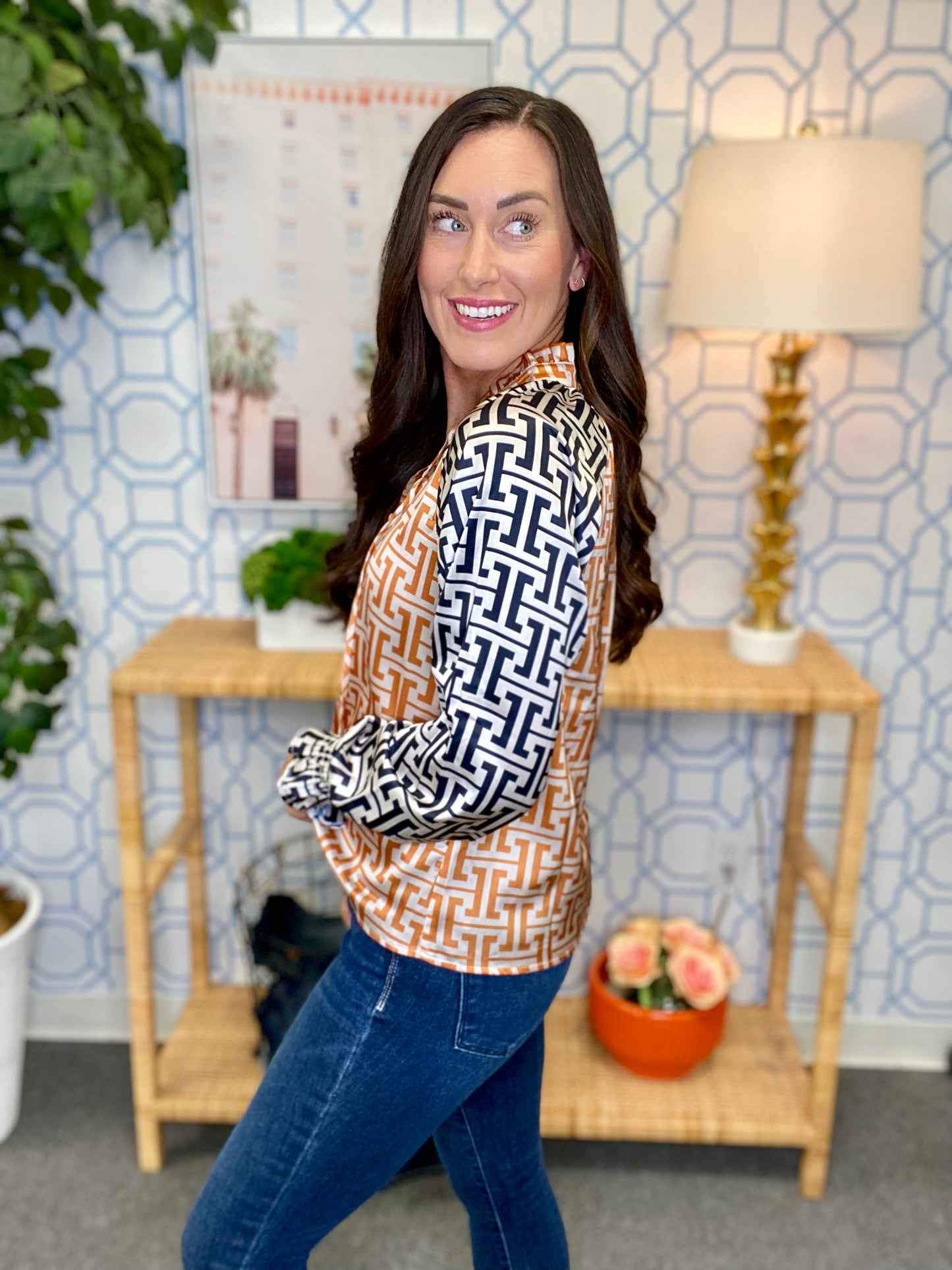 The THML Geo Blouse