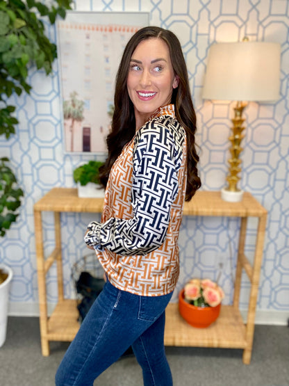 The THML Geo Blouse