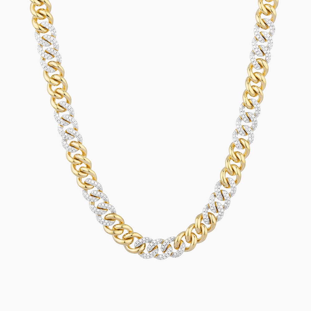ES Full Link Cuban Pendant Necklace