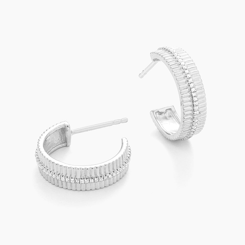 ES Groovy Bar Hoop Earrings