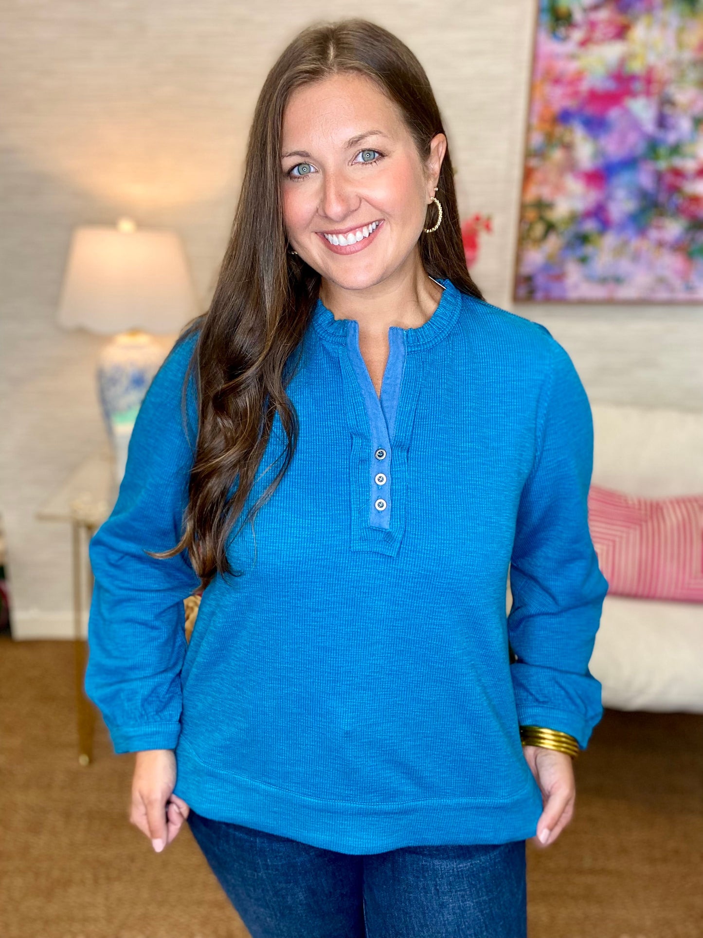 The Petra Henley - 8 Colors