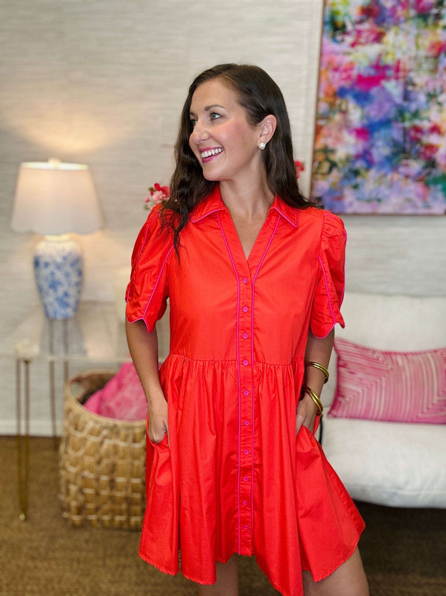 The Refresher Dress in Red
