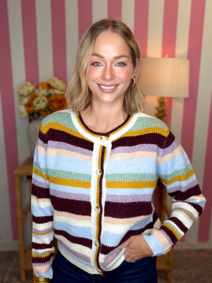 The Buddy Cardigan in Burgundy