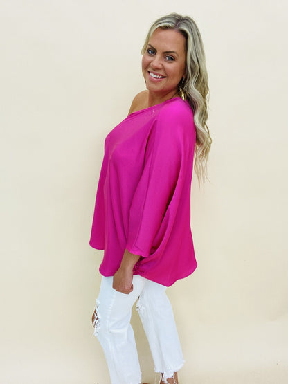 The Silk Single Sleeve Top - 4 Colors
