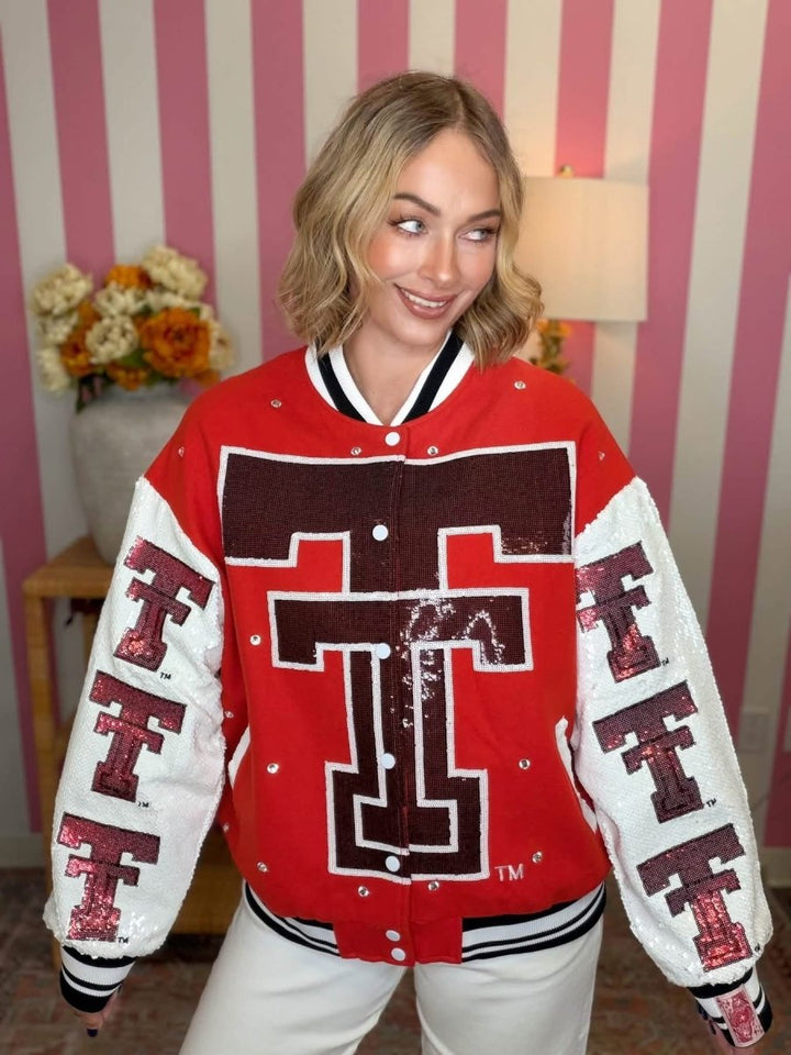 QOS Texas Tech Bomber Jacket