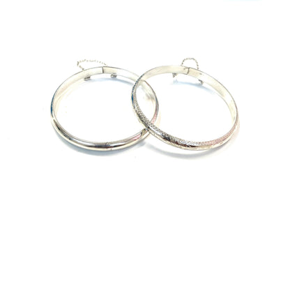 Sterling Hinge Bangles-2 Options