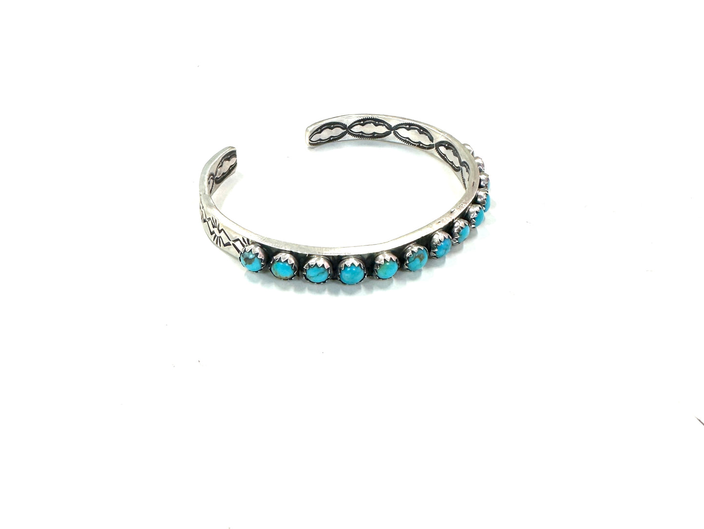 Leroy James Sterling Turquoise Cuff A