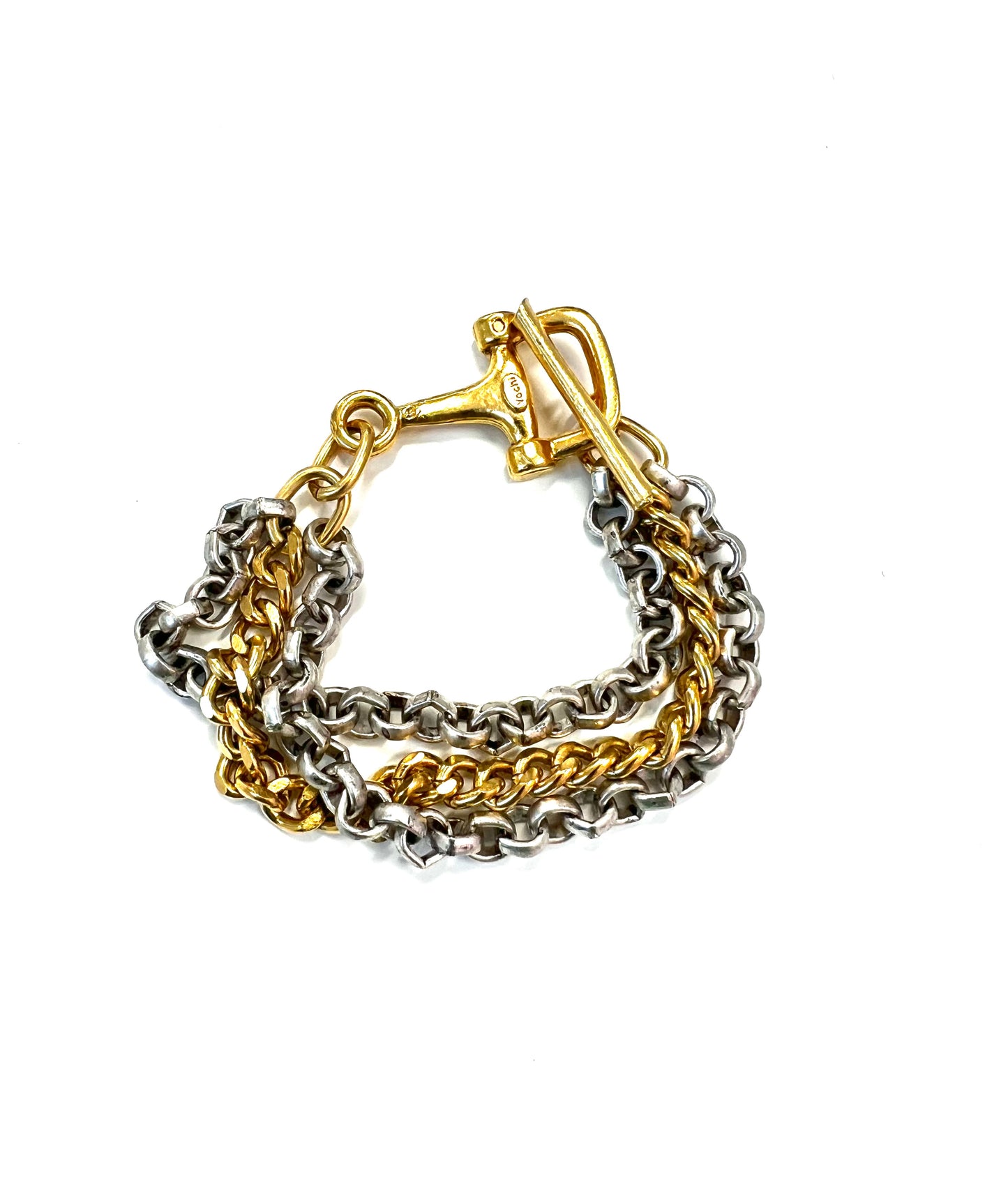 Yochi Mixed Chain Bit Bracelet