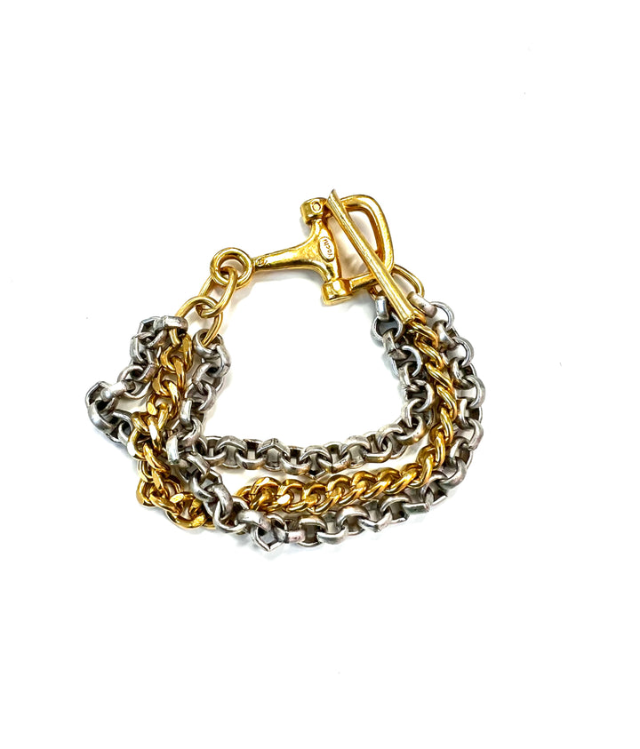 Yochi Mixed Chain Bit Bracelet