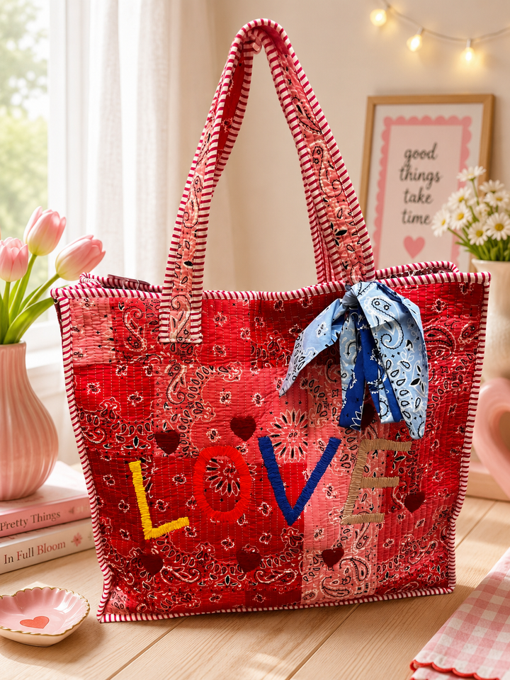 The Fun Loving Tote in Rose