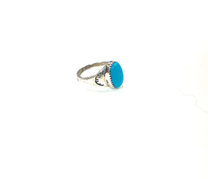 ML Sterling and Turquoise Ring