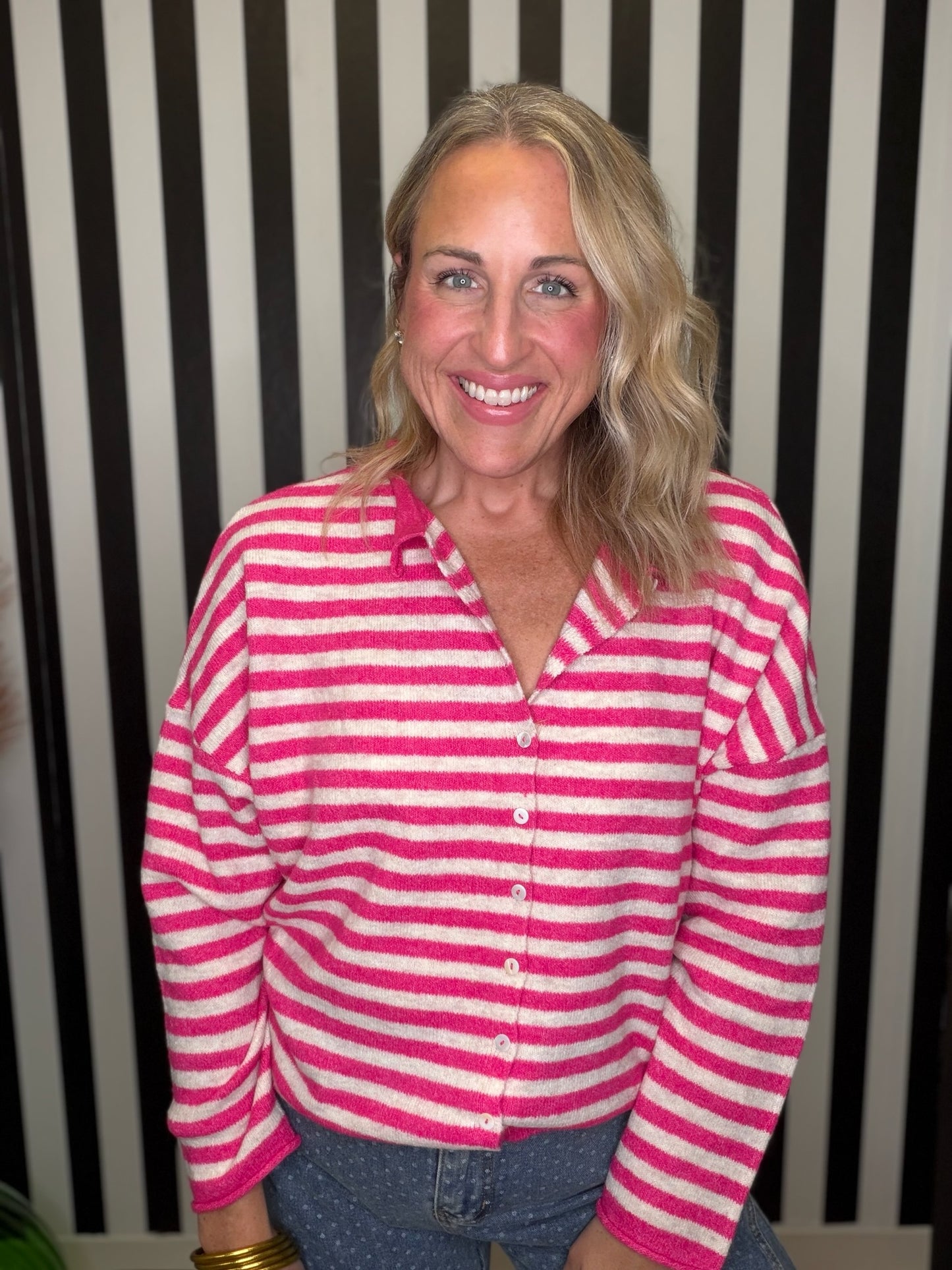 The Steal Striped Trip Cardigan in 2 Colors