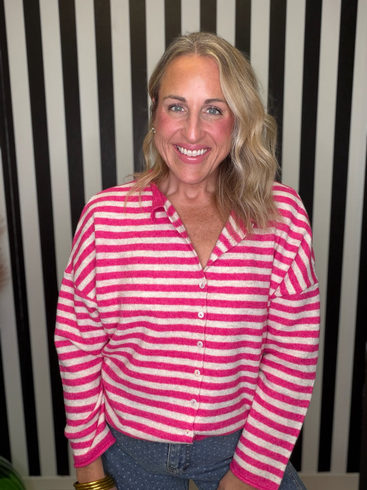 The Steal Striped Trip Cardigan in 2 Colors