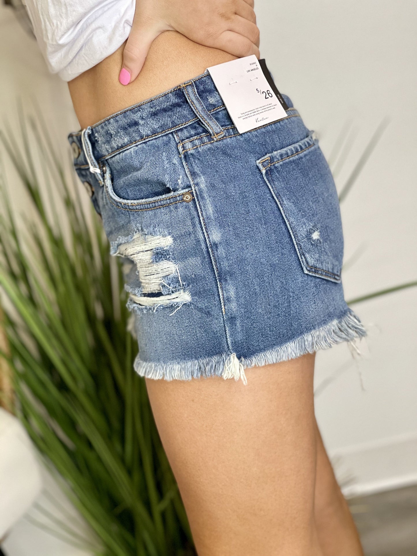 The Trevor Cutoffs in Blue