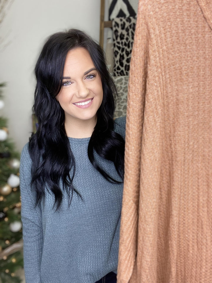 The Scoop Waffle Top - 2 Colors