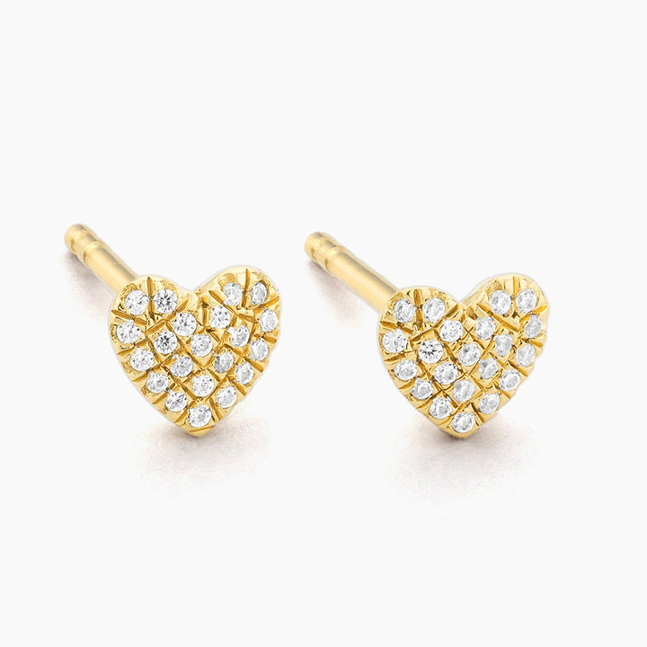 ES Heart Stud Earrings