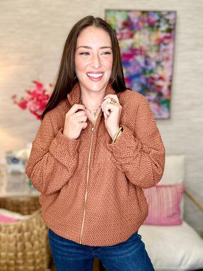 The Textured Jacket in 2 Colors/AS