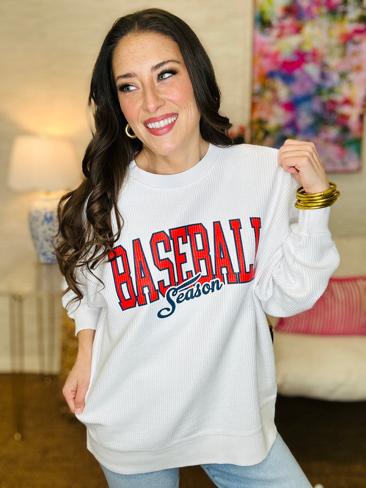 The Baseball Season Cord Pullover