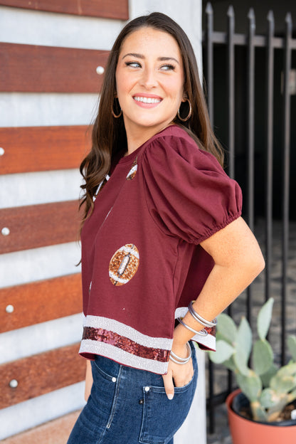 The Gameday Sparkles Top