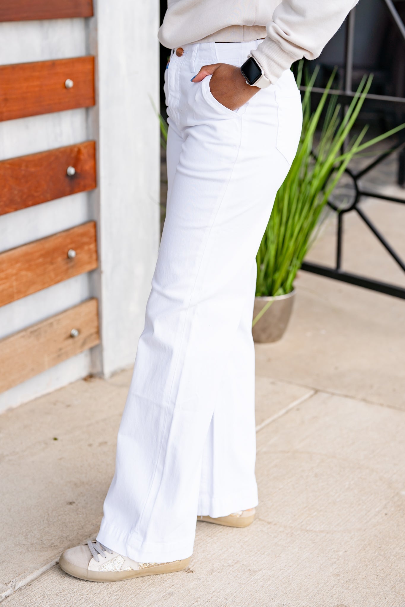 The White Trouser Jeans