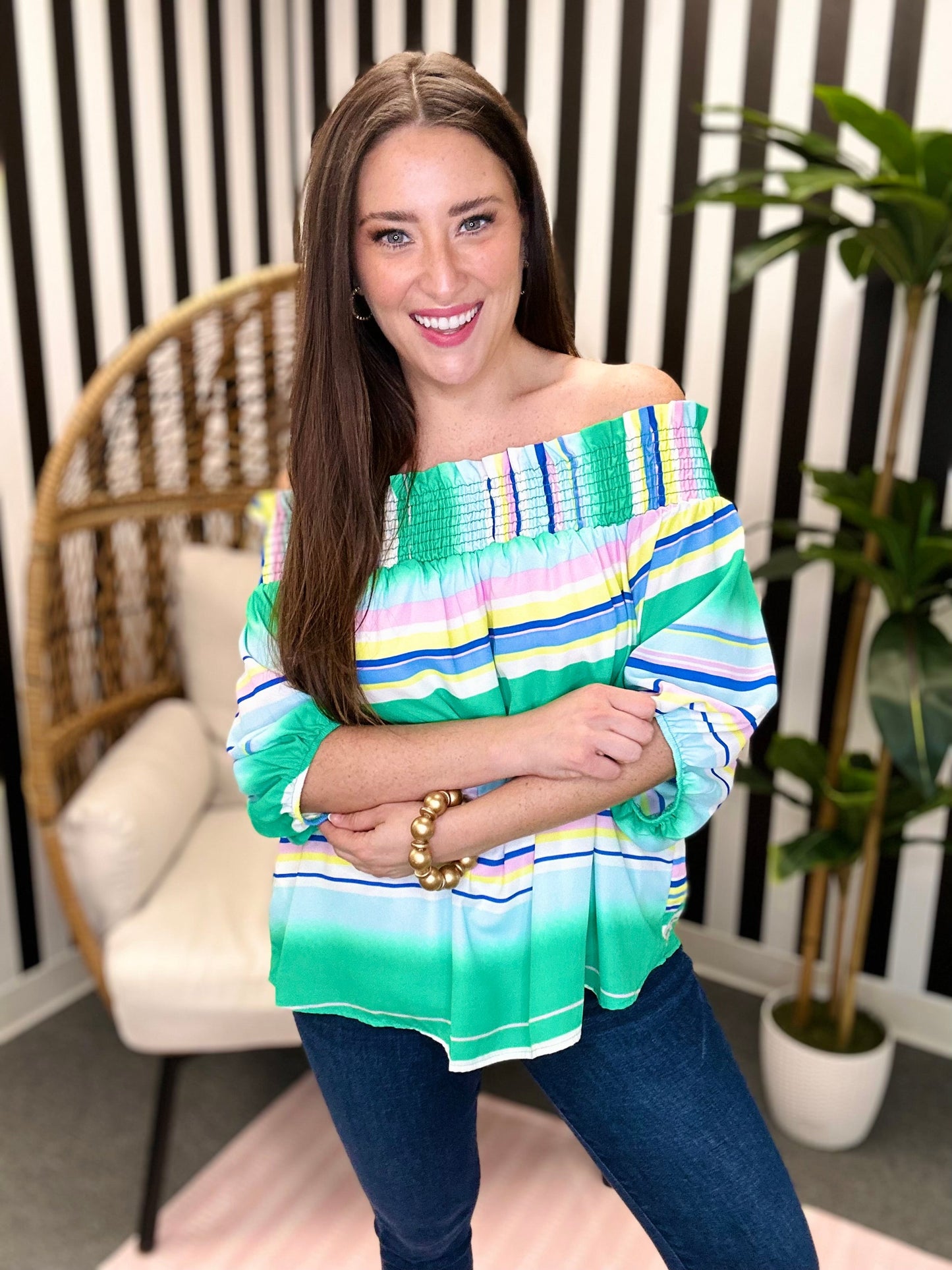 The Hooper Top in Green