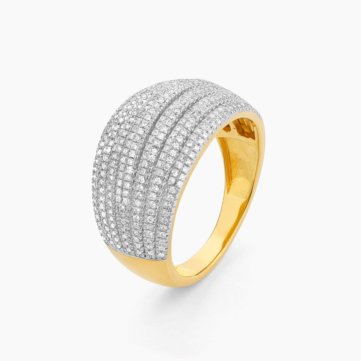 ES Diamond Rows Statement Ring