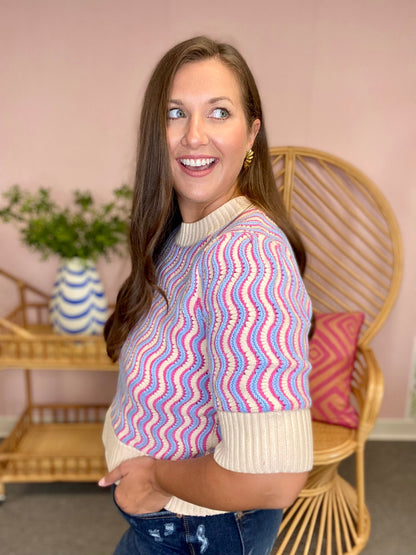 The Sugar Sweater in Pink