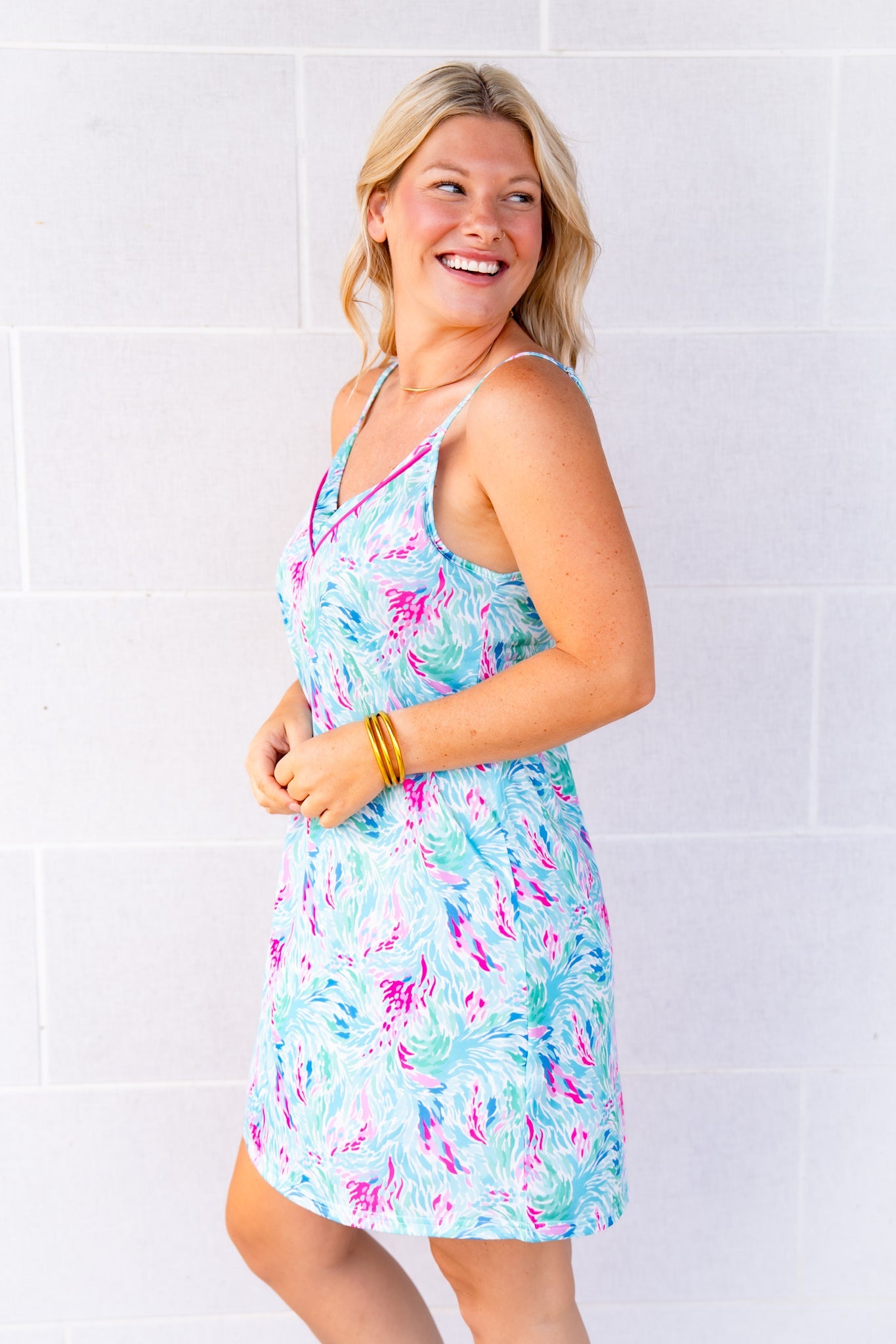 The Buckley Jameson Gown in Deep Waterlily