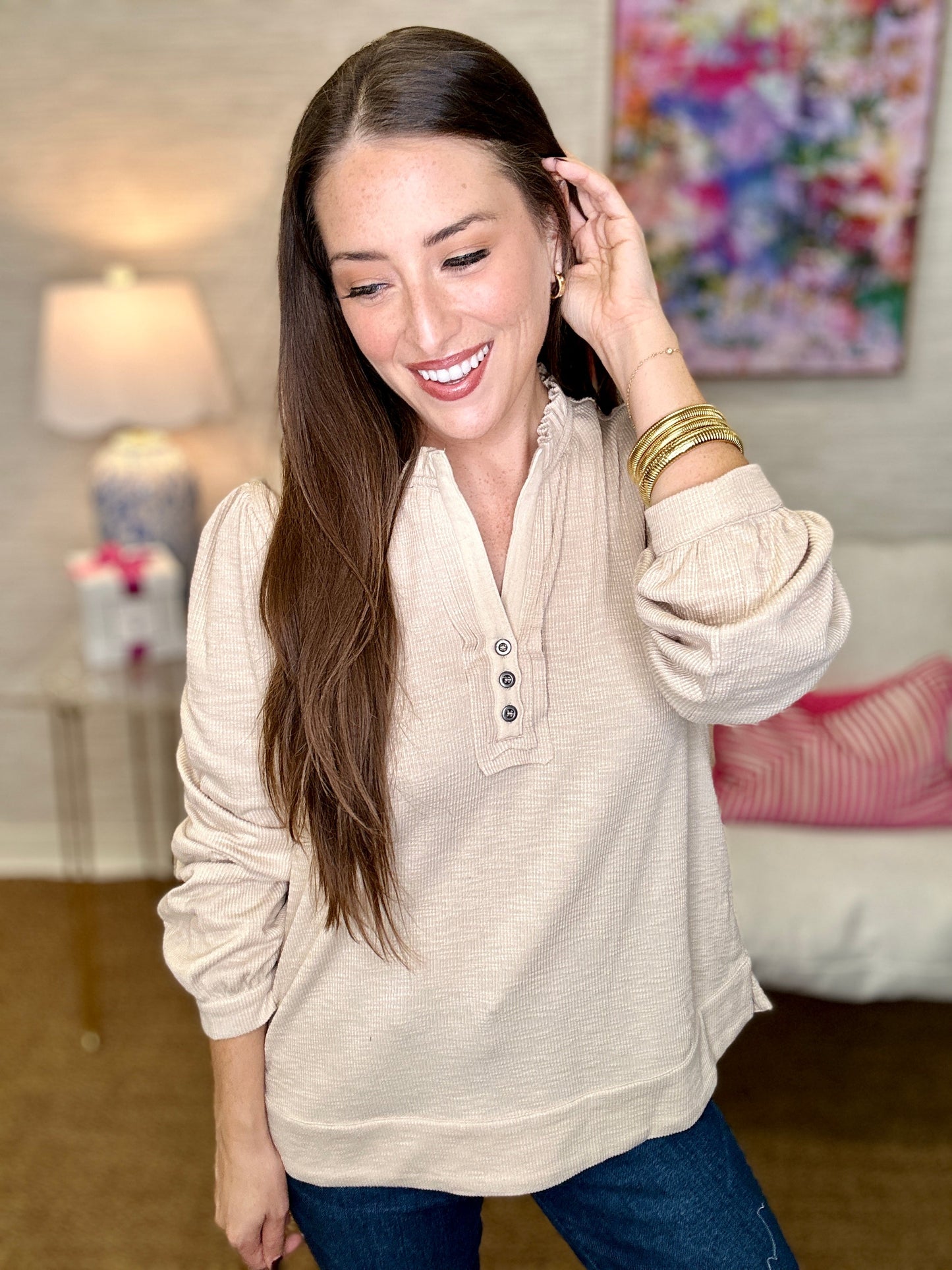 The Petra Henley - 8 Colors