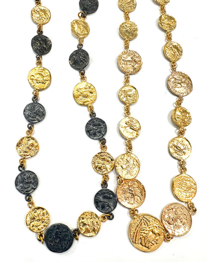 Gilded Coin Necklaces
