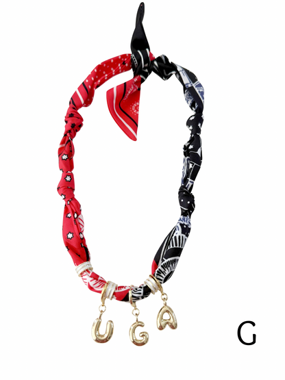 The Game Day Bubble Scarf Necklaces
