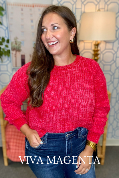 The STEAL Chenille Sweater in 10 Colors