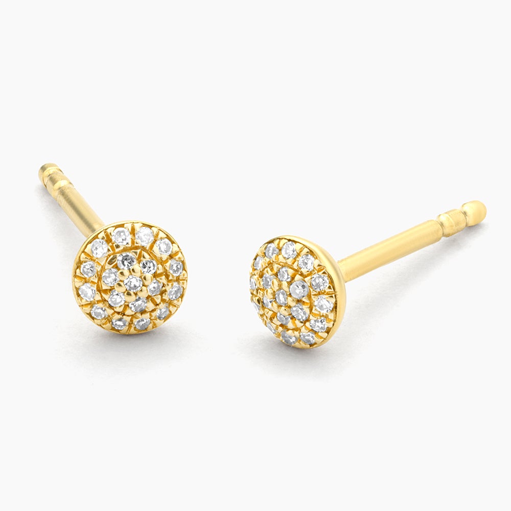 ES Round Stud Earrings