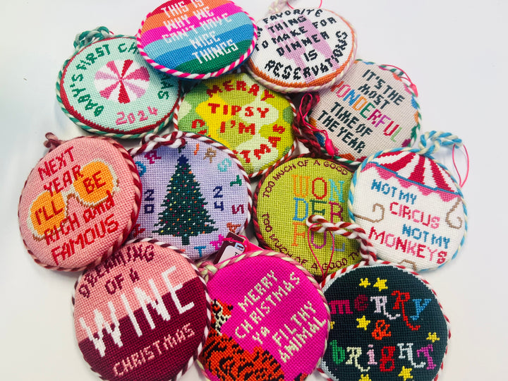 The Needlepoint Ornaments
