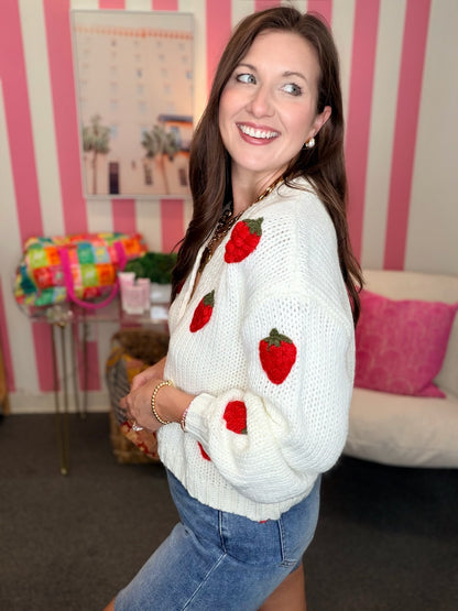 The Chunky Berry Cardigan-AS