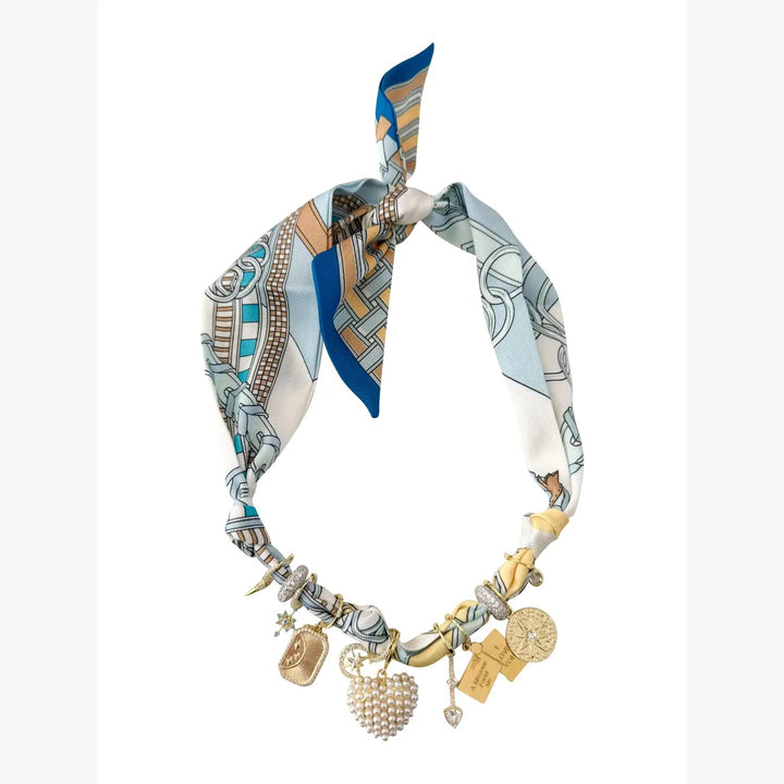 The Blair Multi Charm Scarf Necklace