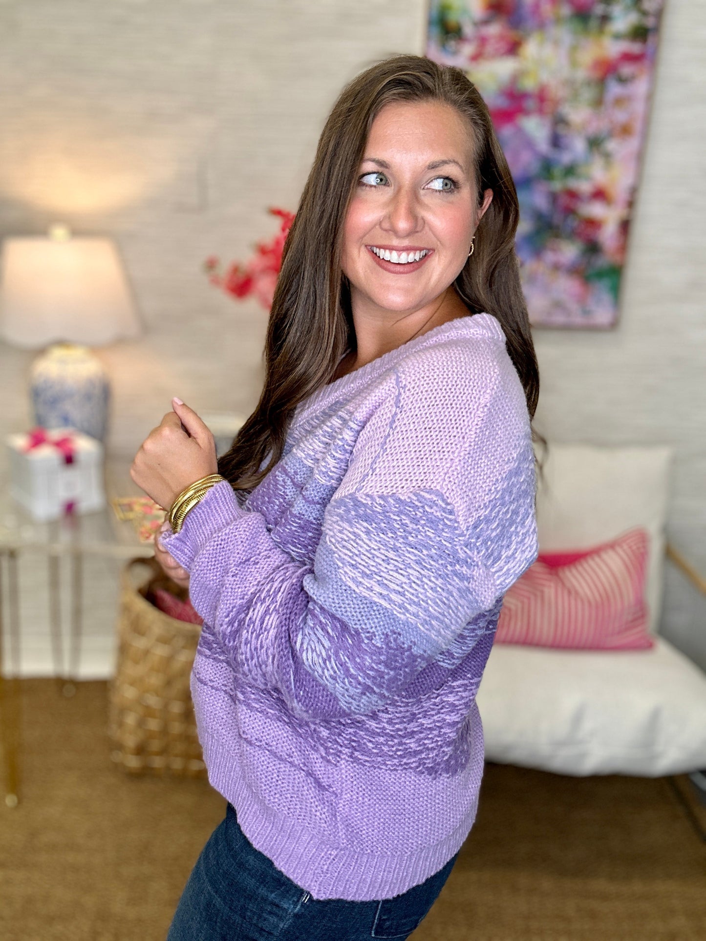 The Purple Ombre Sweater