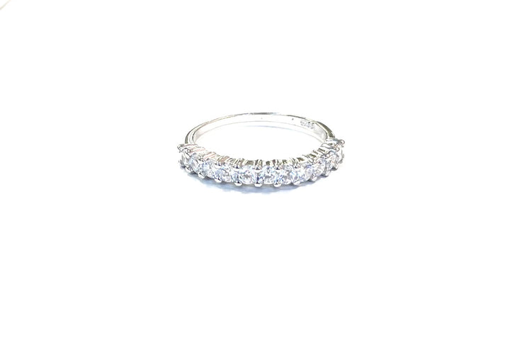 Sterling Ring-1/2 Open CZ Elite Band