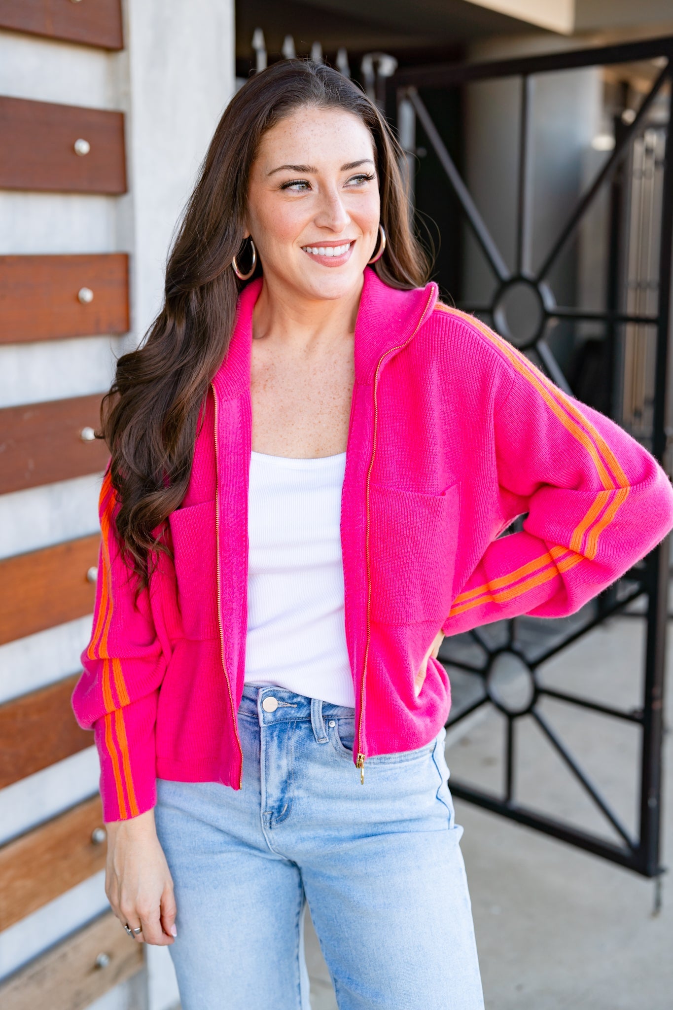 The Lincoln Sweater in Pink