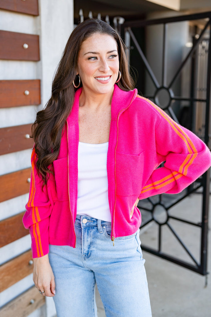 The Lincoln Sweater in Pink