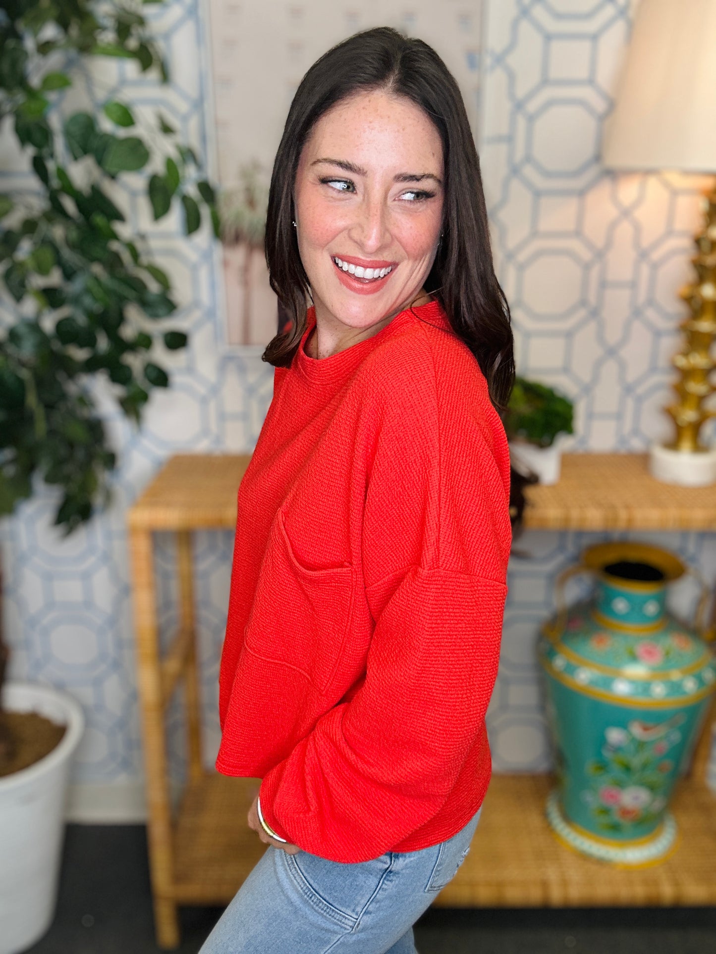 The Honey Knit Pocket Pullover- 4 Colors