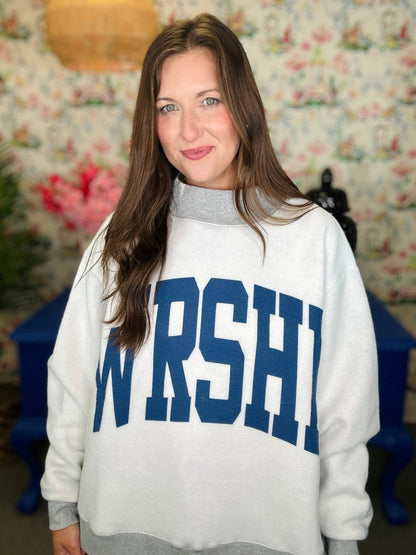 WRSHP 2-Sided Mock Sweatshirt