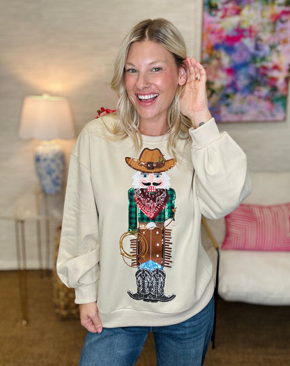 Queen of Sparkles Cowboy Nutcracker Sweatshirt