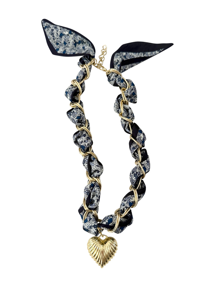 The Daily Chain Woven Scarf Necklace