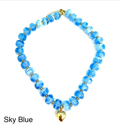 The Steal Candy Heart Necklace-21 Colors